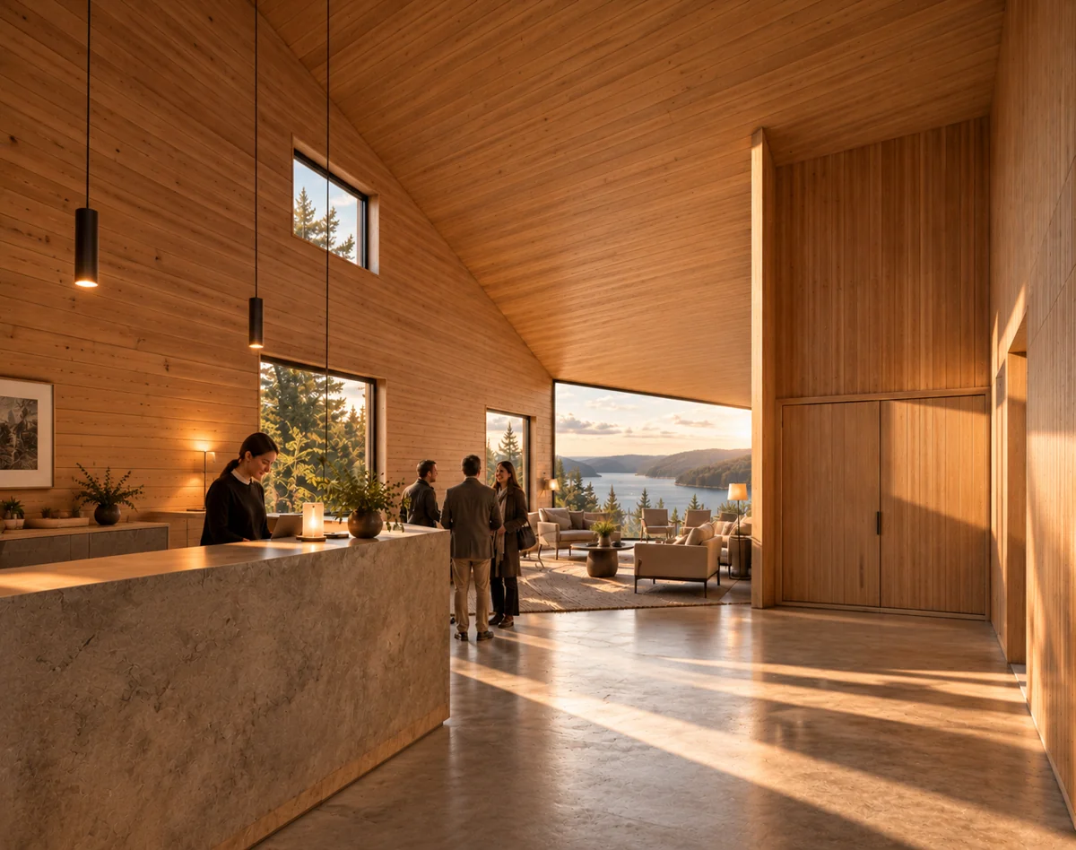 Hotel L3B Chiloé — Recepción
